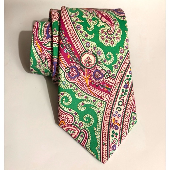 Ralph Lauren Purple LabelPaisley Silk Tie ~ NWOT